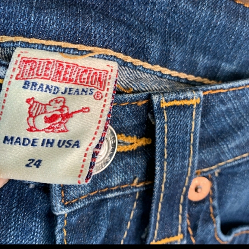True Religion Wide Leg Jeans Size 24